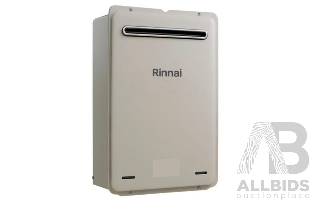 RINNAI 26L/Min External Natural Gas Hot Water System (50Deg)  (B26N50A) - ORP $999