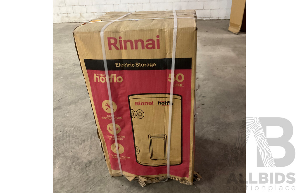 RINNAI HotFlo Electric Storage Tank 50L 2.4kW  (EHF50S24P) - ORP $599
