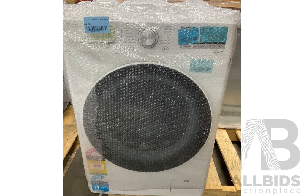 LG 9kg Front Load Washing Machine with Steam (WV51409W) - ORP $999