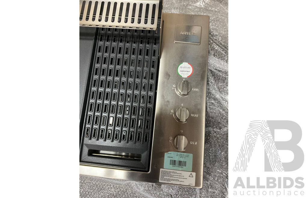 ARTUSI 3 Burner Built in LPG BBQ and Matching Rosting Hood (ABBQM2 & ABBQMH2) - ORP $2,999