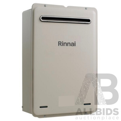 RINNAI 26L/Min External Natural Gas Hot Water System (50Deg)  (B26N50A) - ORP $999