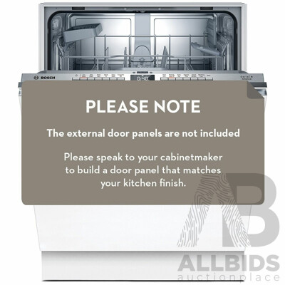 BOSCH 60cm Fully Integrated Dishwasher (SMV4HTX01A) - ORP $1,299