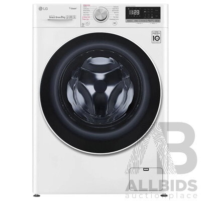 LG 9kg Front Load Washing Machine with Steam (WV51409W) - ORP $999