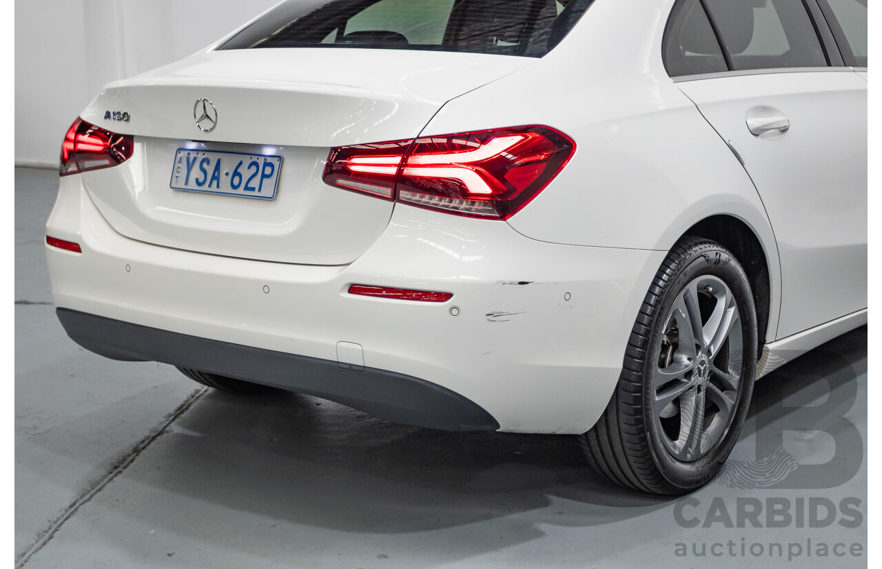 04/2020 Mercedes-Benz A180 V177 MY20 4D Sedan Polar White Turbo 1.3L