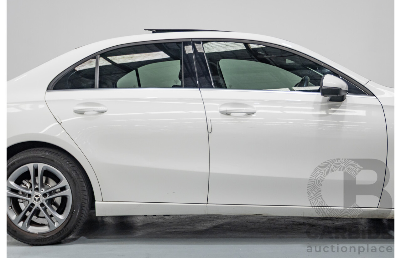 04/2020 Mercedes-Benz A180 V177 MY20 4D Sedan Polar White Turbo 1.3L