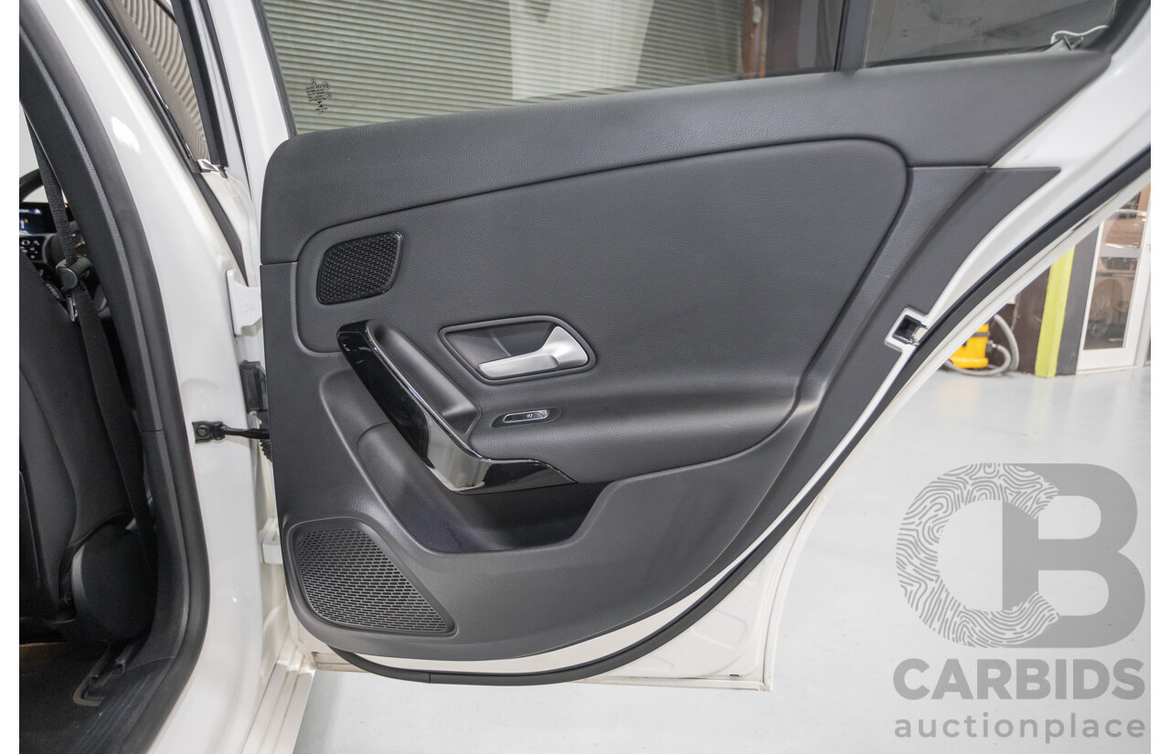 04/2020 Mercedes-Benz A180 V177 MY20 4D Sedan Polar White Turbo 1.3L