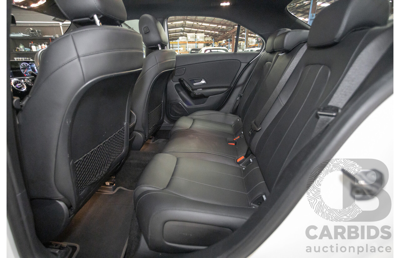 04/2020 Mercedes-Benz A180 V177 MY20 4D Sedan Polar White Turbo 1.3L