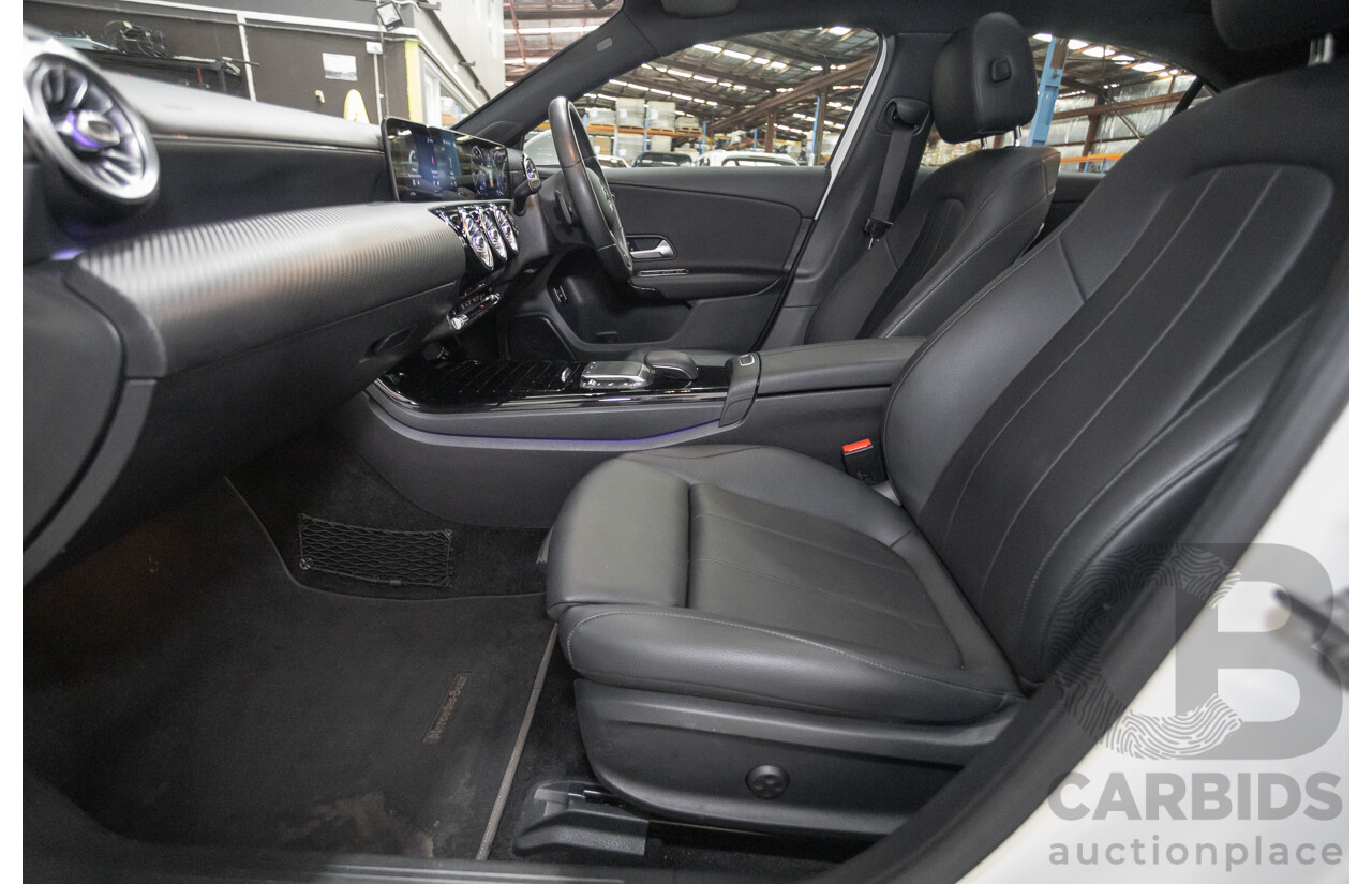 04/2020 Mercedes-Benz A180 V177 MY20 4D Sedan Polar White Turbo 1.3L