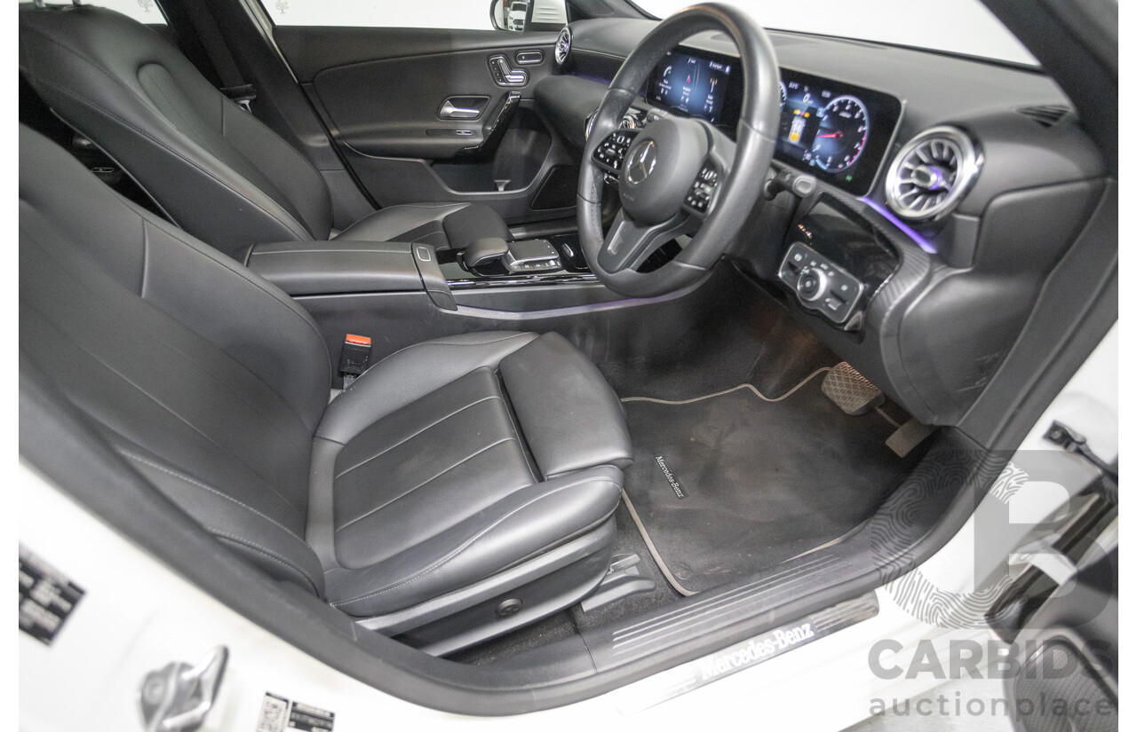 04/2020 Mercedes-Benz A180 V177 MY20 4D Sedan Polar White Turbo 1.3L