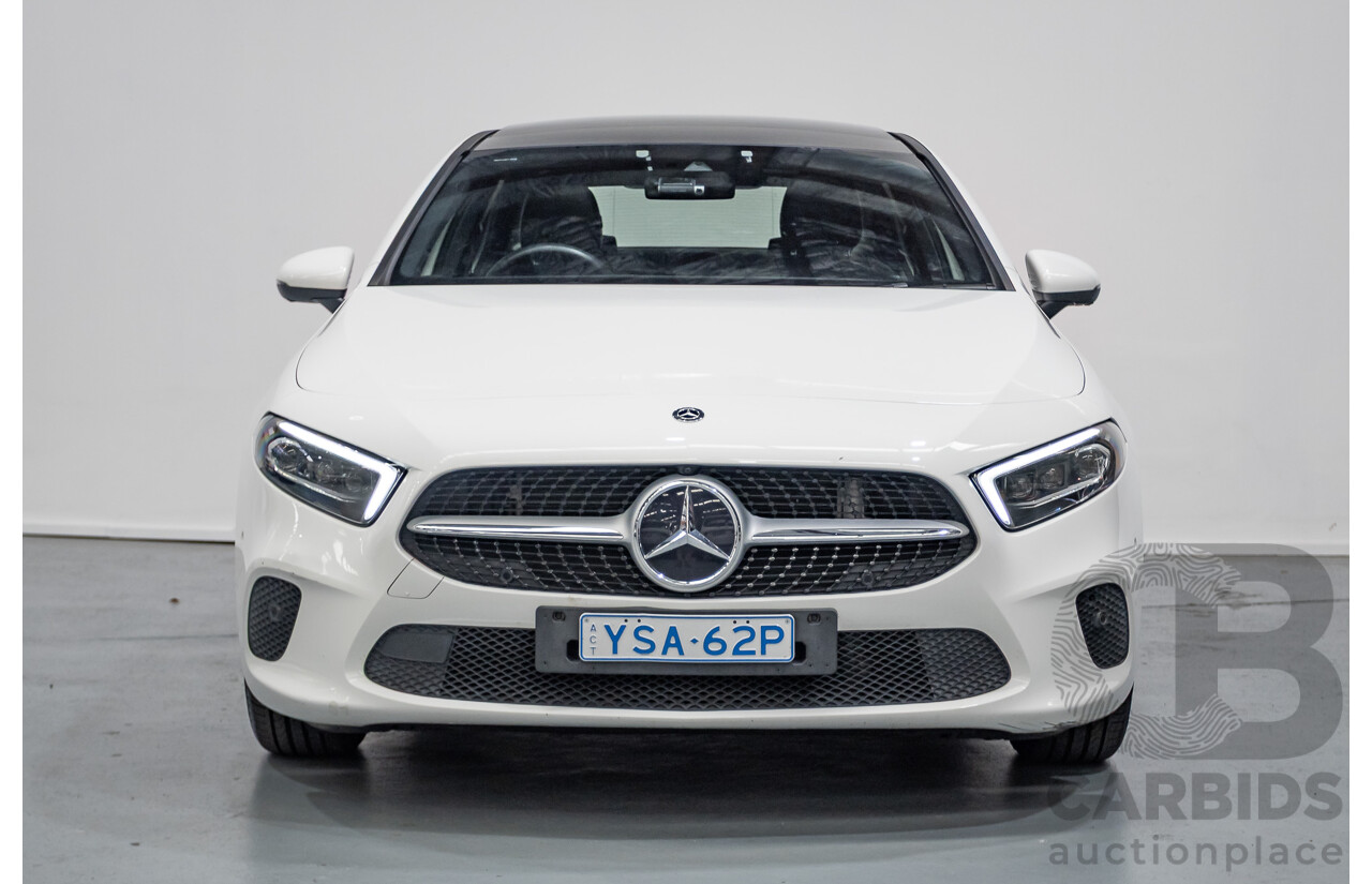 04/2020 Mercedes-Benz A180 V177 MY20 4D Sedan Polar White Turbo 1.3L