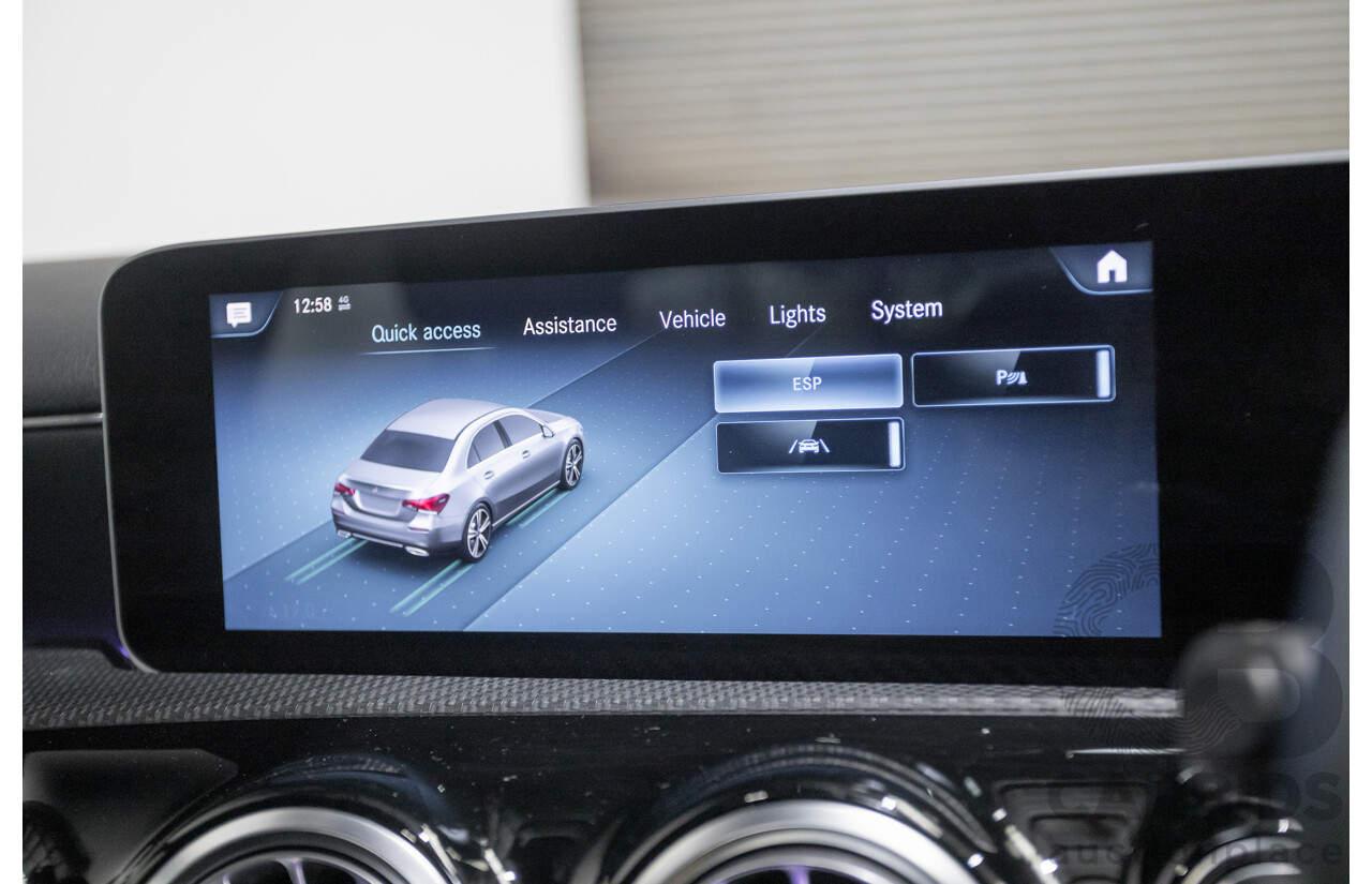 04/2020 Mercedes-Benz A180 V177 MY20 4D Sedan Polar White Turbo 1.3L