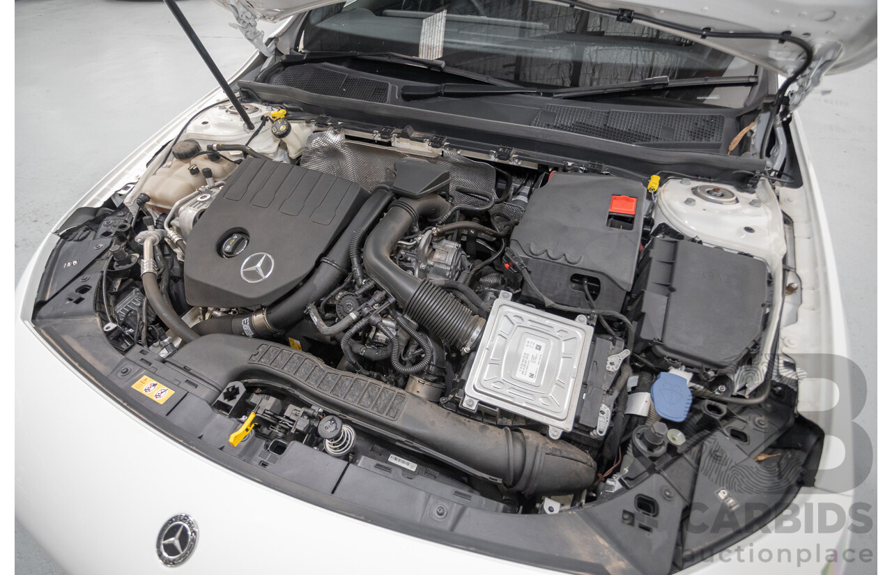 04/2020 Mercedes-Benz A180 V177 MY20 4D Sedan Polar White Turbo 1.3L