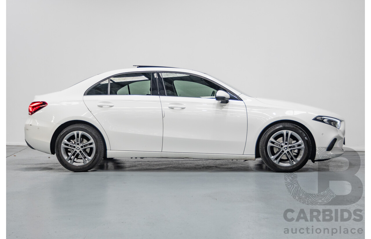 04/2020 Mercedes-Benz A180 V177 MY20 4D Sedan Polar White Turbo 1.3L