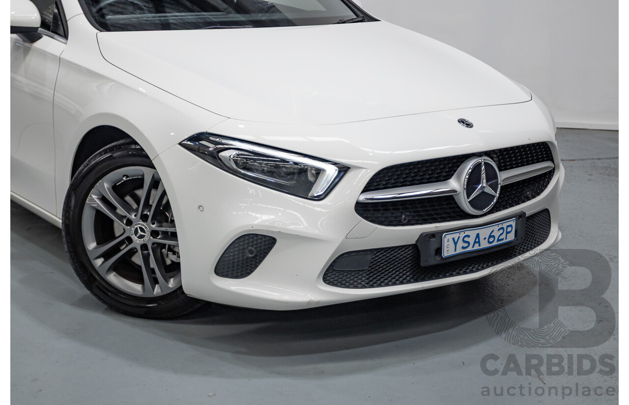 04/2020 Mercedes-Benz A180 V177 MY20 4D Sedan Polar White Turbo 1.3L