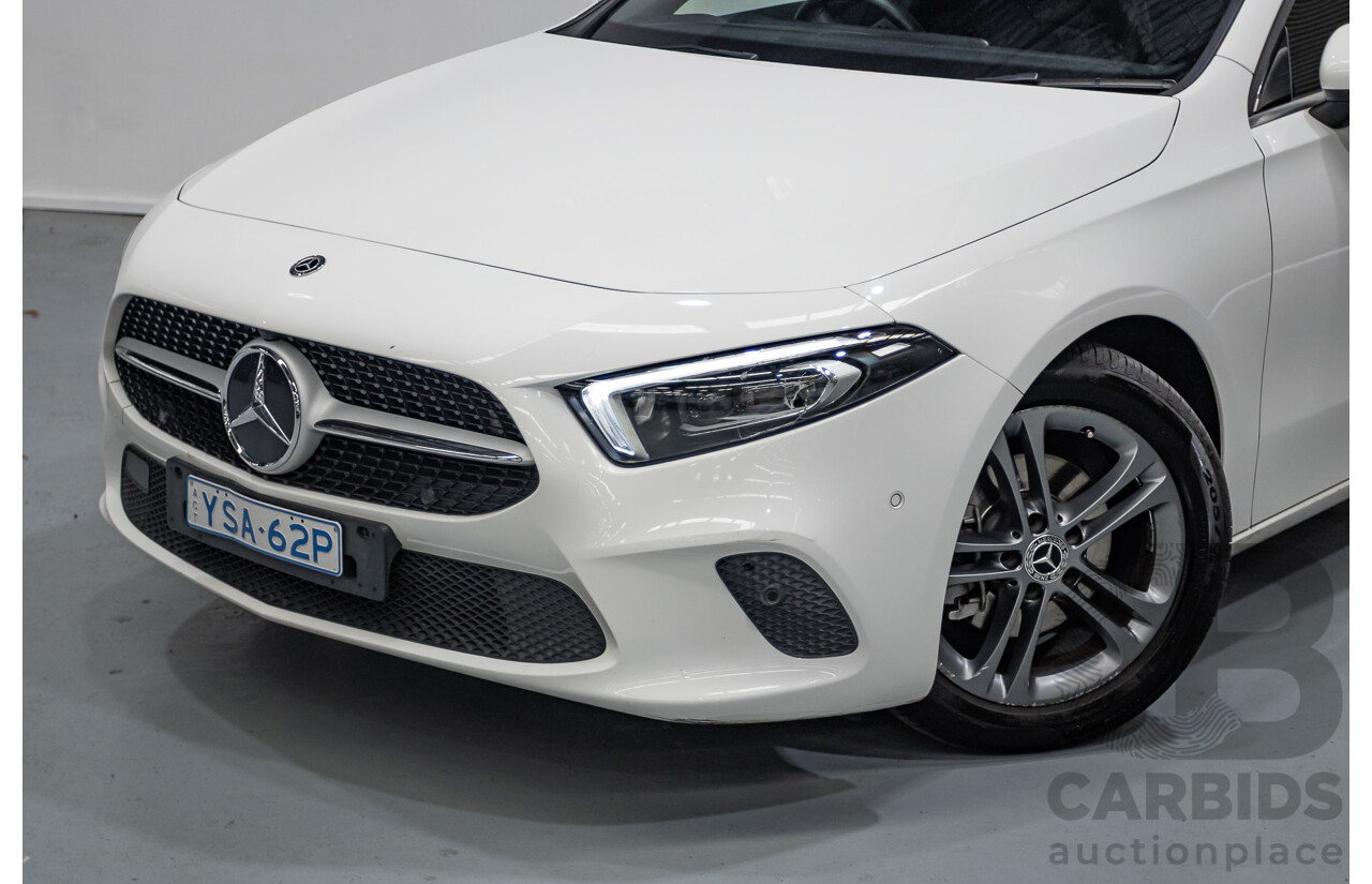 04/2020 Mercedes-Benz A180 V177 MY20 4D Sedan Polar White Turbo 1.3L