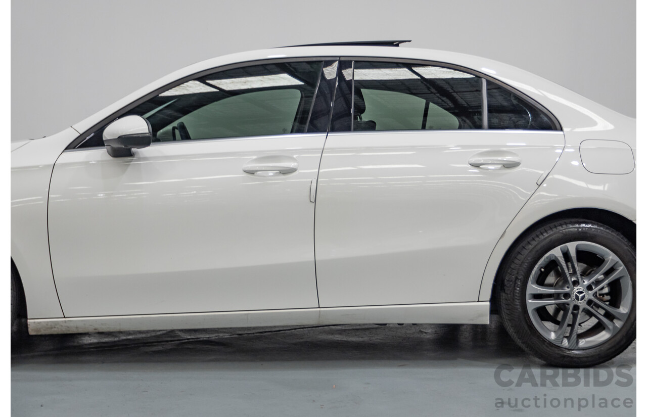 04/2020 Mercedes-Benz A180 V177 MY20 4D Sedan Polar White Turbo 1.3L