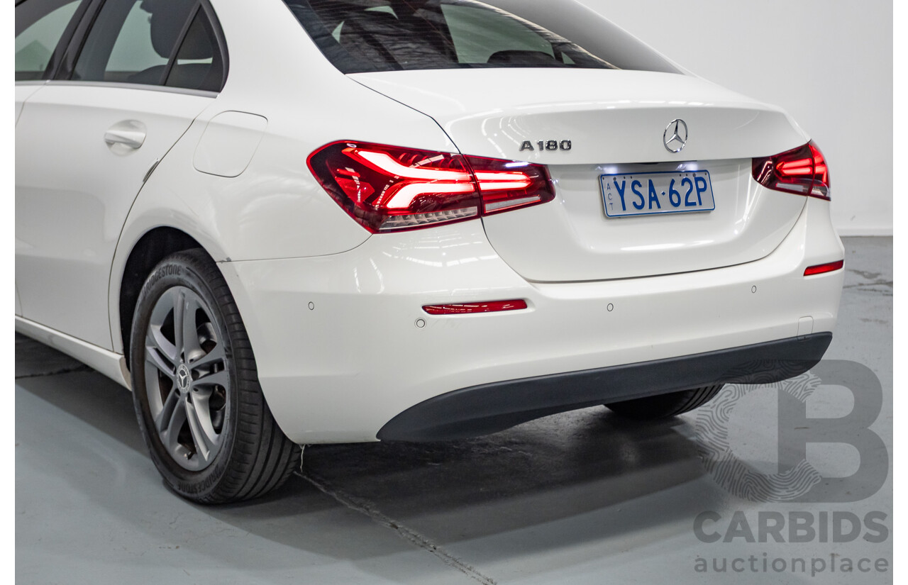 04/2020 Mercedes-Benz A180 V177 MY20 4D Sedan Polar White Turbo 1.3L