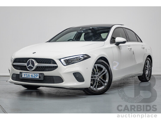 04/2020 Mercedes-Benz A180 V177 MY20 4D Sedan Polar White Turbo 1.3L