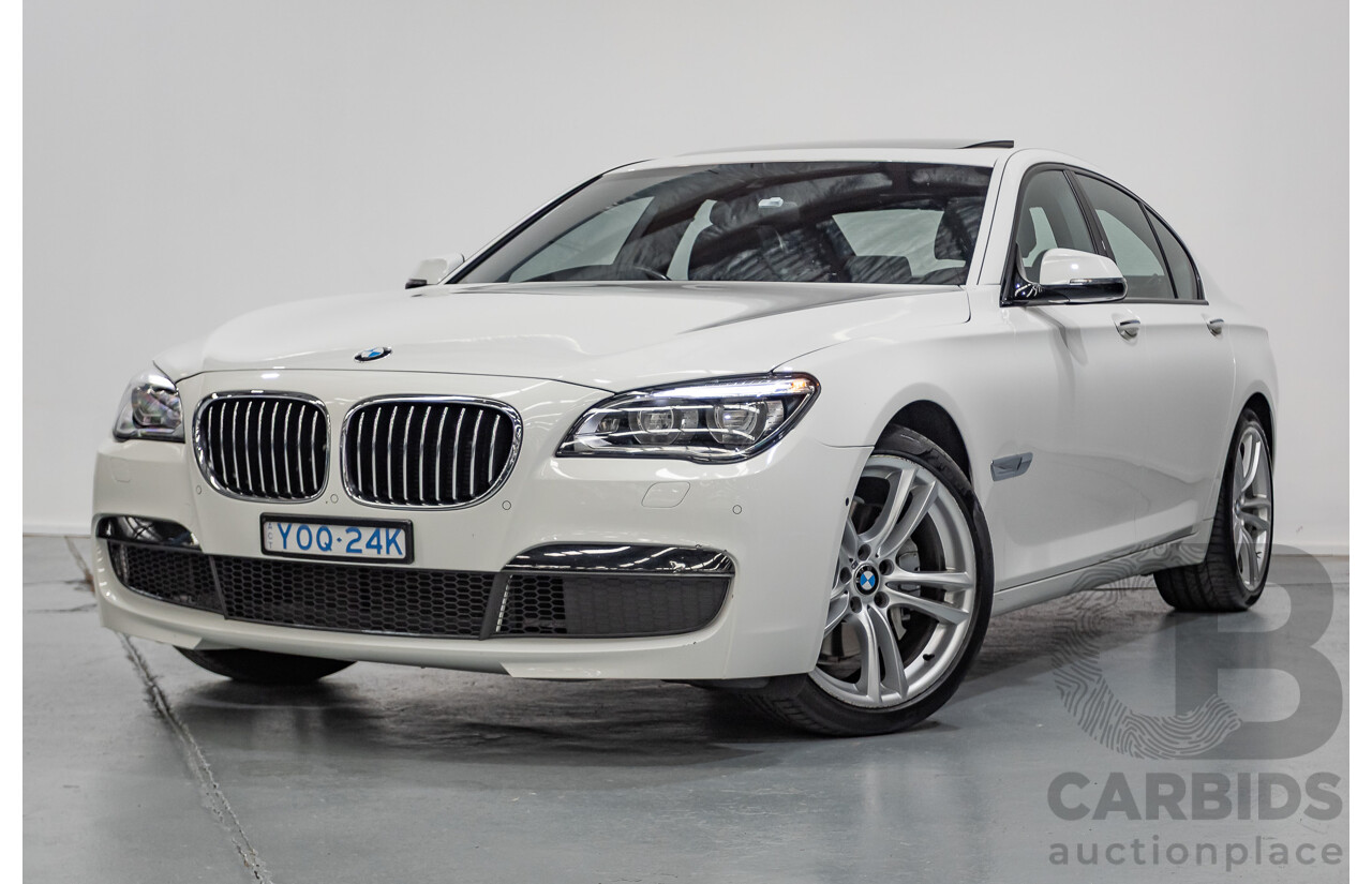 03/2013 Bmw 740i M-Sport F01 MY14 4D Sedan Alpine White Turbo 3.0L