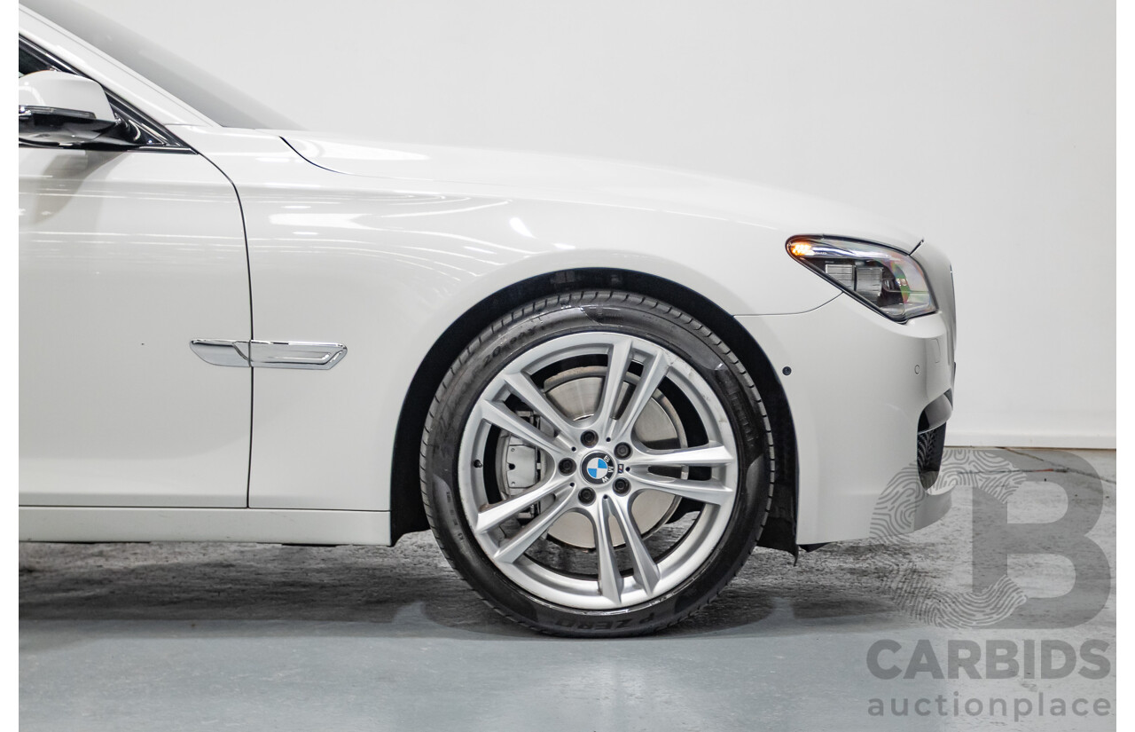 03/2013 Bmw 740i M-Sport F01 MY14 4D Sedan Alpine White Turbo 3.0L