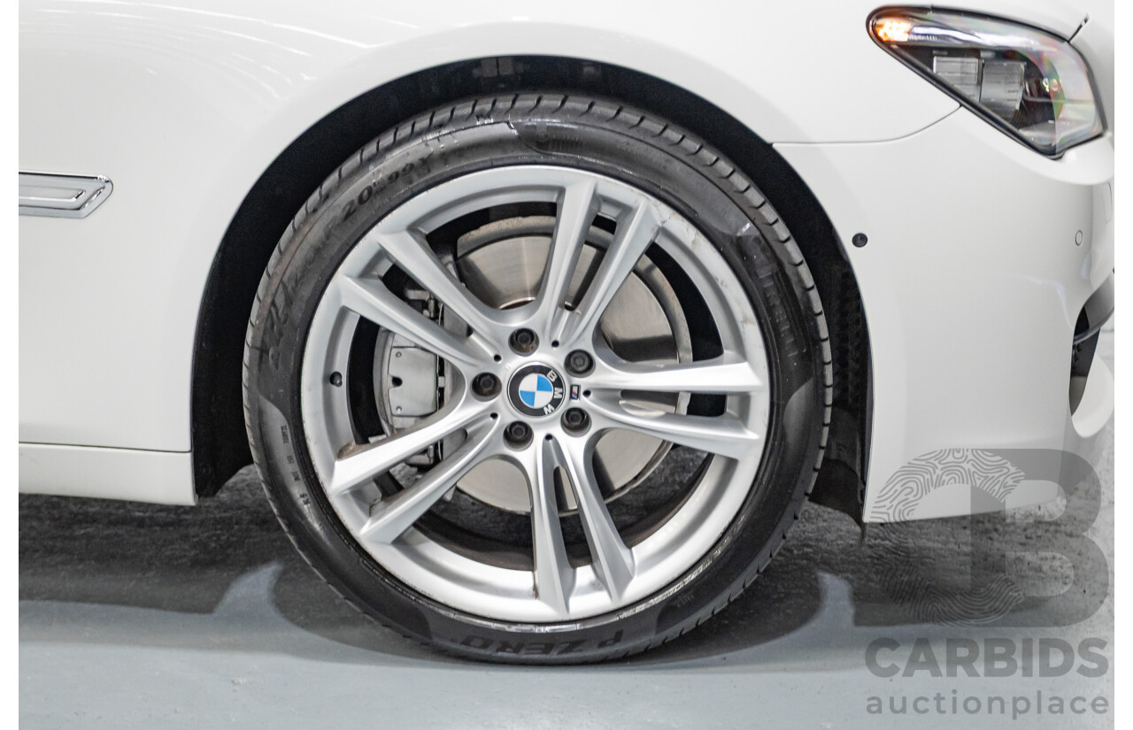 03/2013 Bmw 740i M-Sport F01 MY14 4D Sedan Alpine White Turbo 3.0L