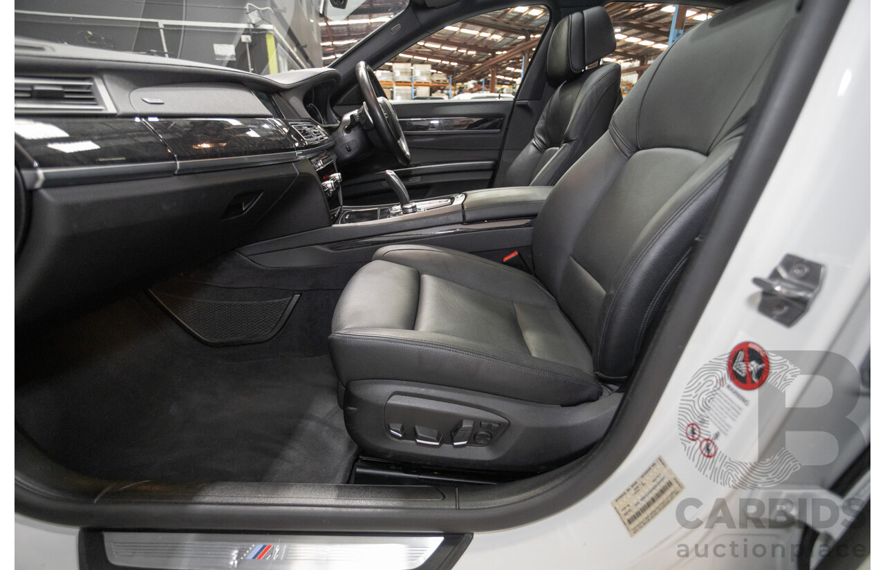 03/2013 Bmw 740i M-Sport F01 MY14 4D Sedan Alpine White Turbo 3.0L