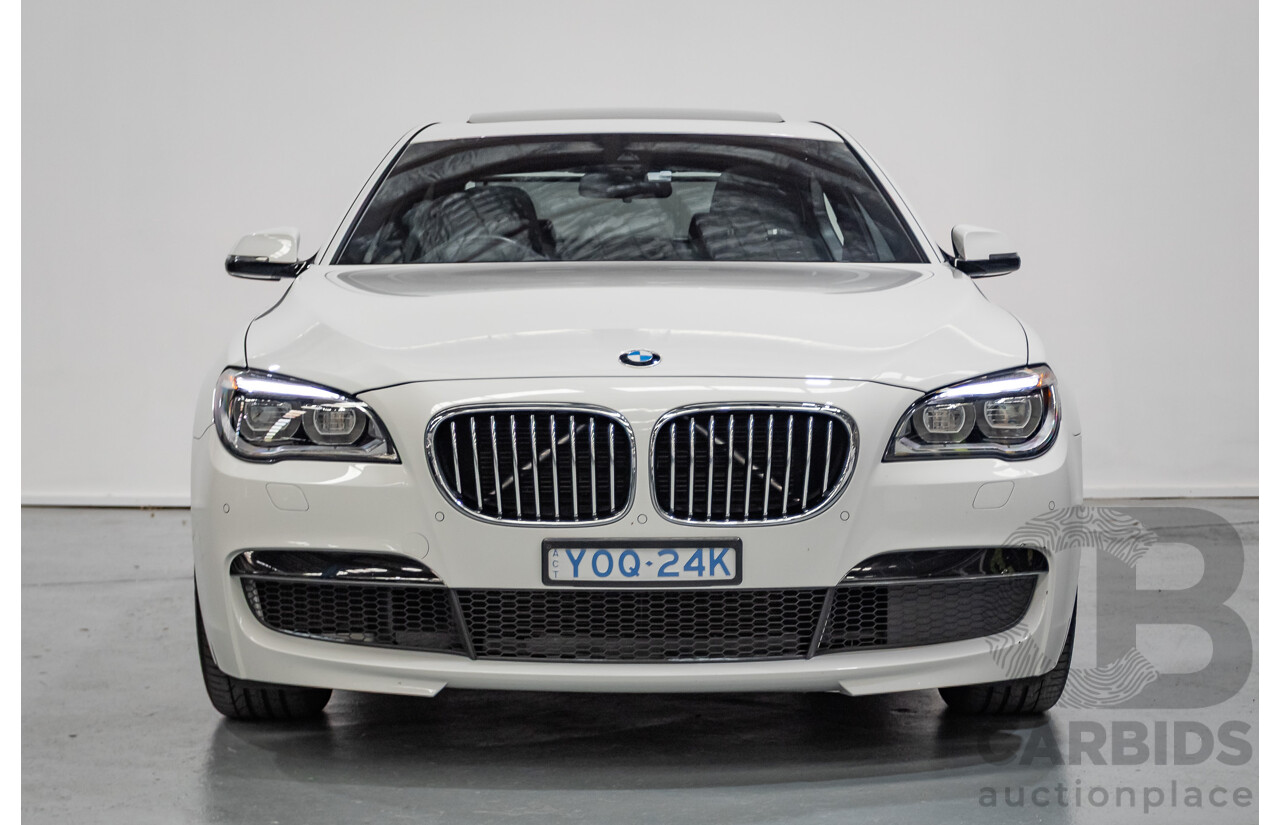 03/2013 Bmw 740i M-Sport F01 MY14 4D Sedan Alpine White Turbo 3.0L