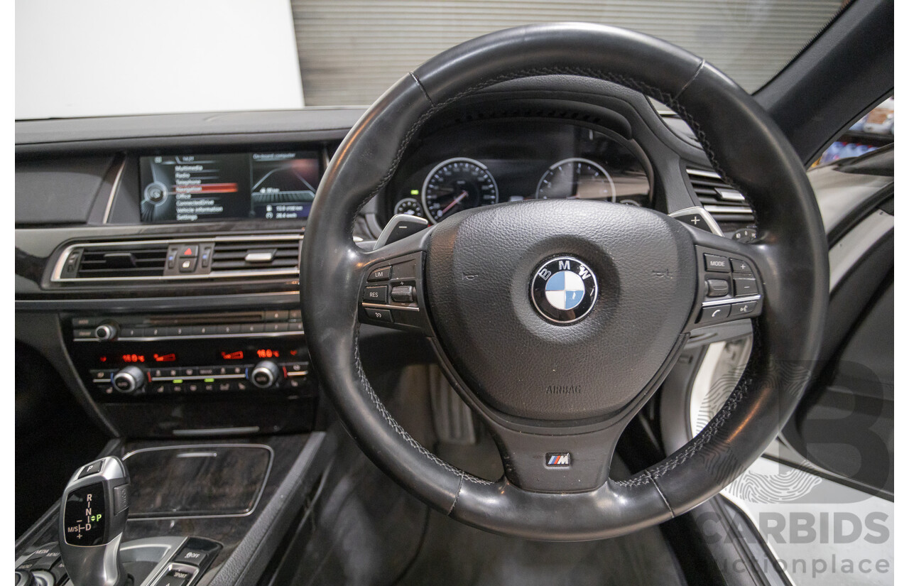 03/2013 Bmw 740i M-Sport F01 MY14 4D Sedan Alpine White Turbo 3.0L