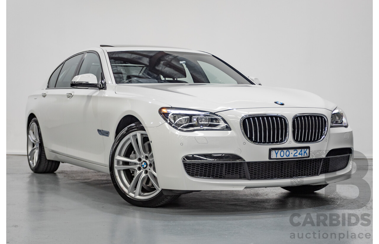 03/2013 Bmw 740i M-Sport F01 MY14 4D Sedan Alpine White Turbo 3.0L