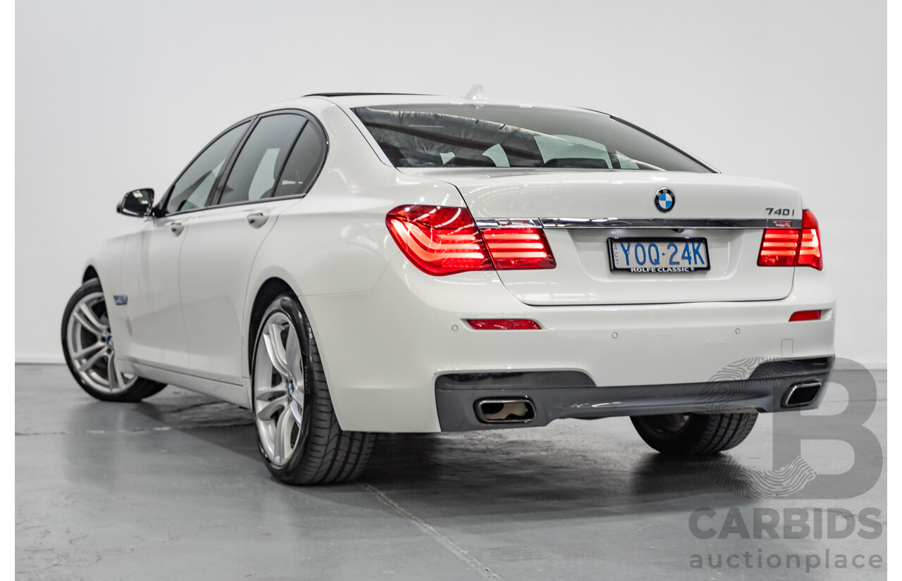 03/2013 Bmw 740i M-Sport F01 MY14 4D Sedan Alpine White Turbo 3.0L