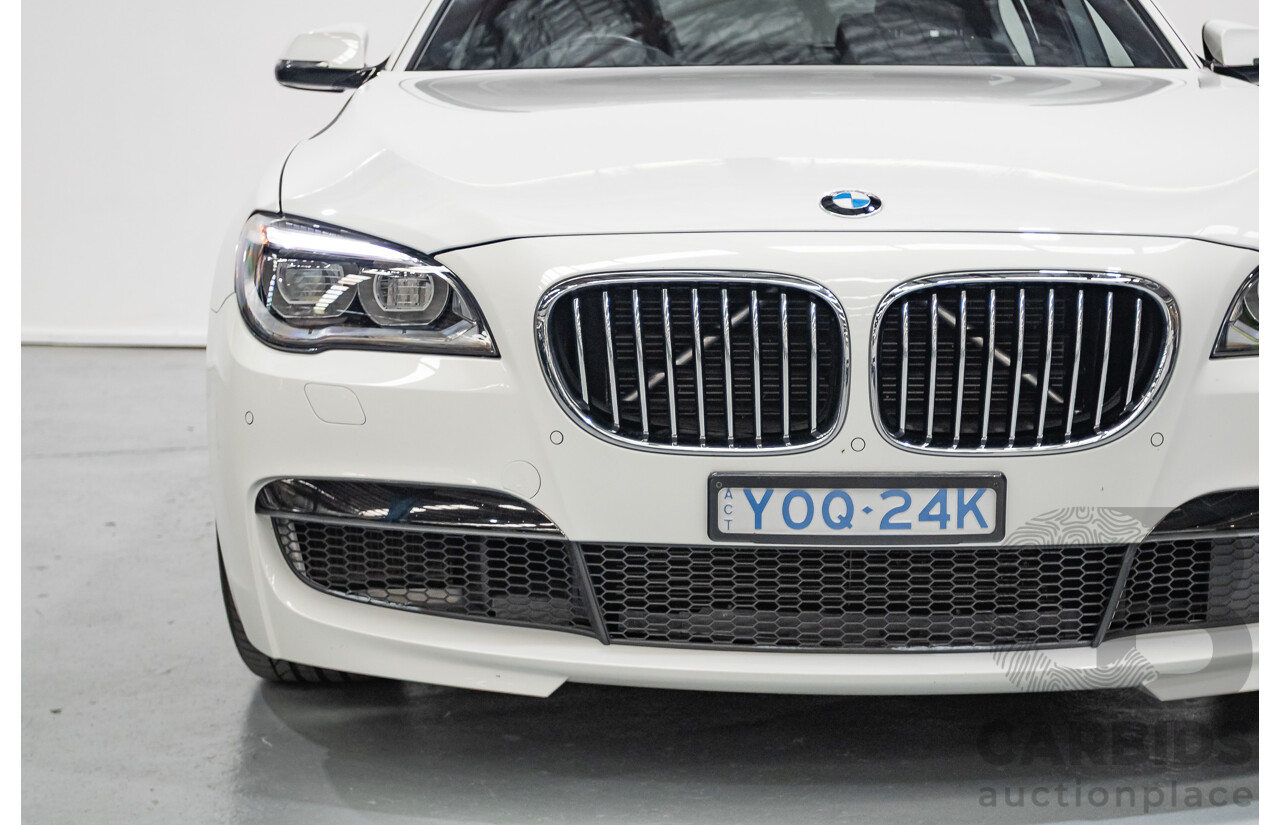 03/2013 Bmw 740i M-Sport F01 MY14 4D Sedan Alpine White Turbo 3.0L