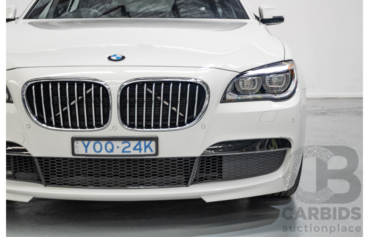 03/2013 Bmw 740i M-Sport F01 MY14 4D Sedan Alpine White Turbo 3.0L