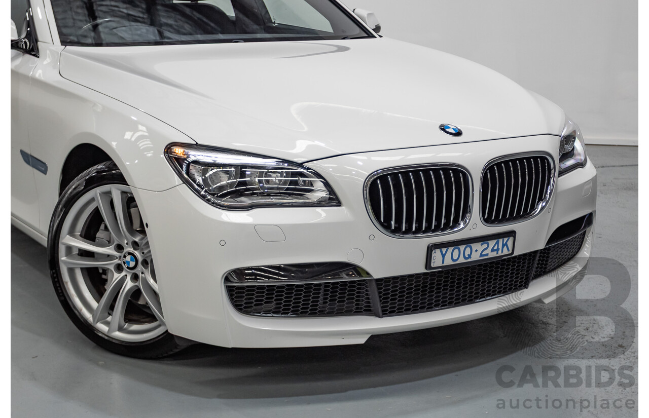 03/2013 Bmw 740i M-Sport F01 MY14 4D Sedan Alpine White Turbo 3.0L