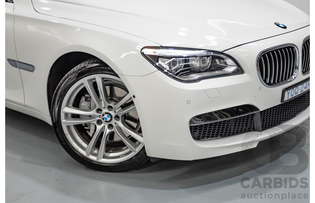 03/2013 Bmw 740i M-Sport F01 MY14 4D Sedan Alpine White Turbo 3.0L