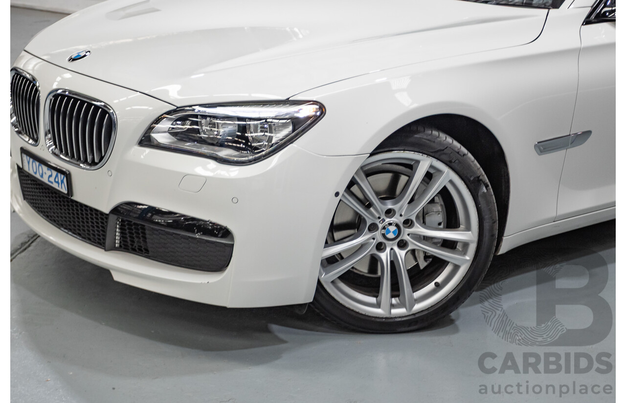 03/2013 Bmw 740i M-Sport F01 MY14 4D Sedan Alpine White Turbo 3.0L