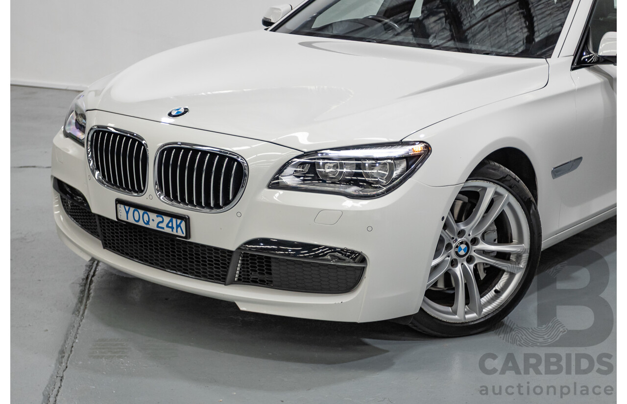 03/2013 Bmw 740i M-Sport F01 MY14 4D Sedan Alpine White Turbo 3.0L