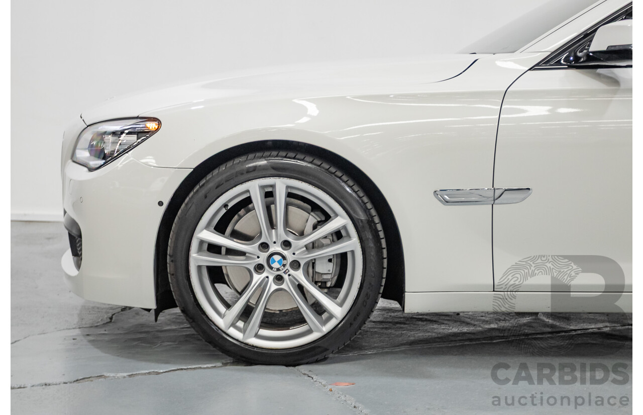 03/2013 Bmw 740i M-Sport F01 MY14 4D Sedan Alpine White Turbo 3.0L