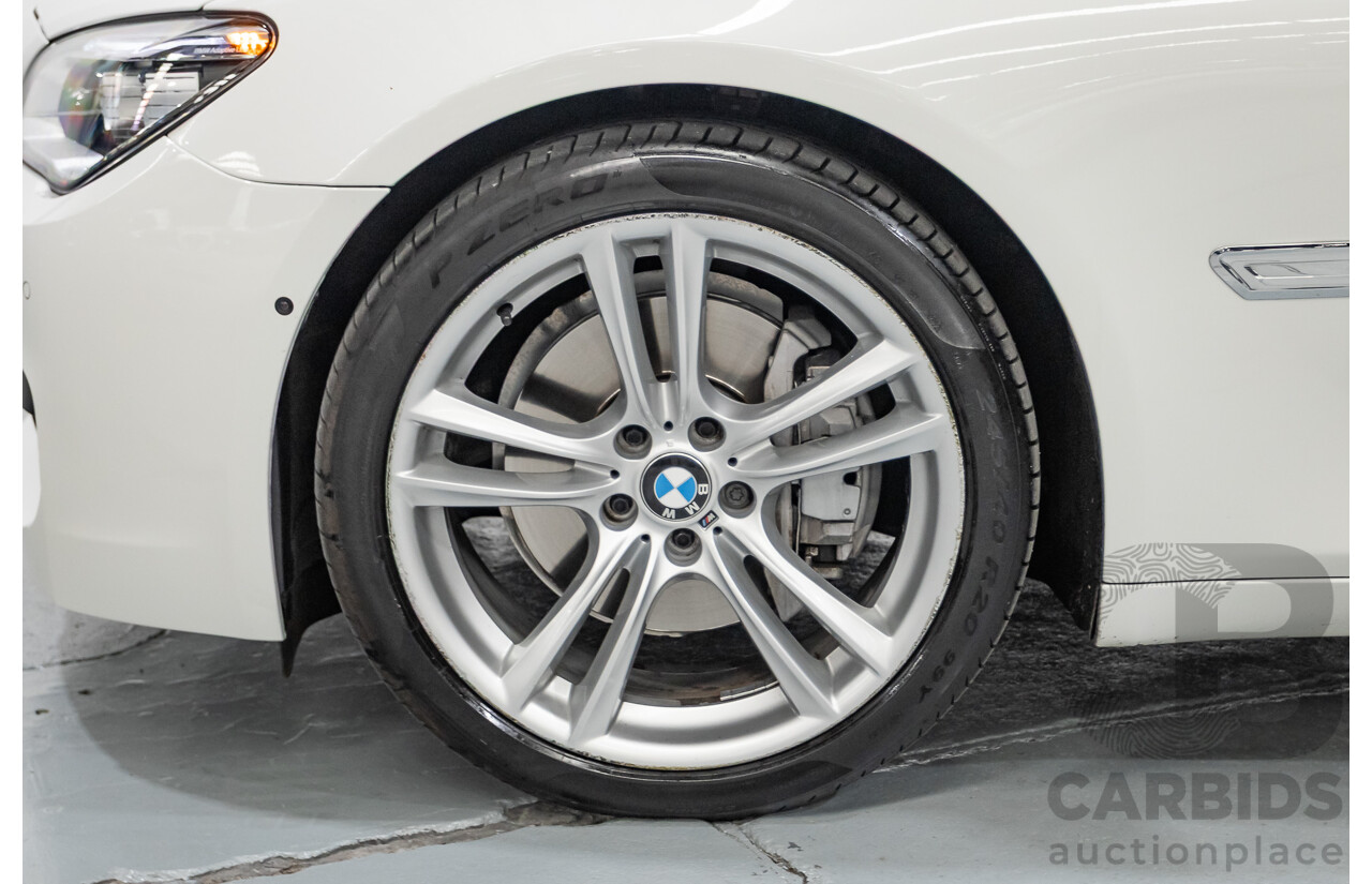 03/2013 Bmw 740i M-Sport F01 MY14 4D Sedan Alpine White Turbo 3.0L