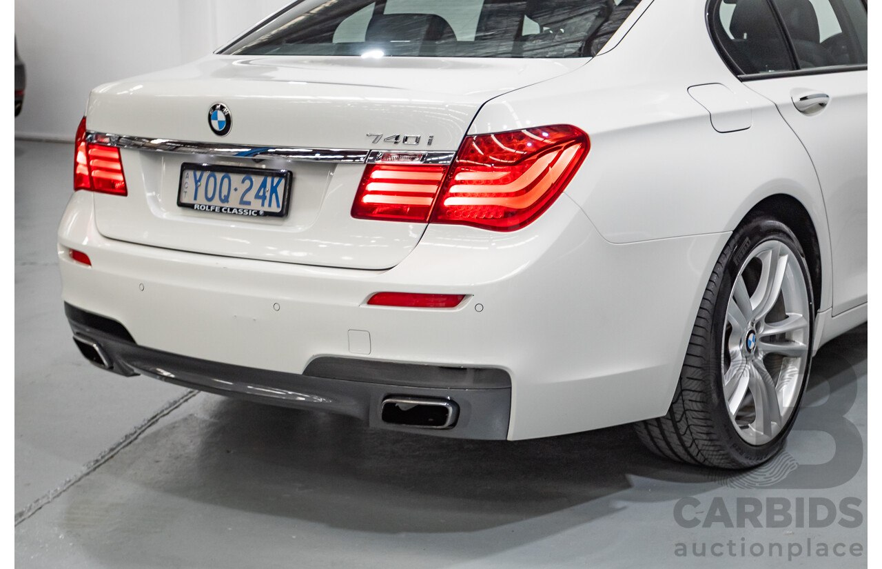 03/2013 Bmw 740i M-Sport F01 MY14 4D Sedan Alpine White Turbo 3.0L