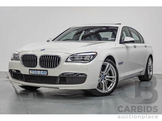03/2013 Bmw 740i M-Sport F01 MY14 4D Sedan Alpine White Turbo 3.0L