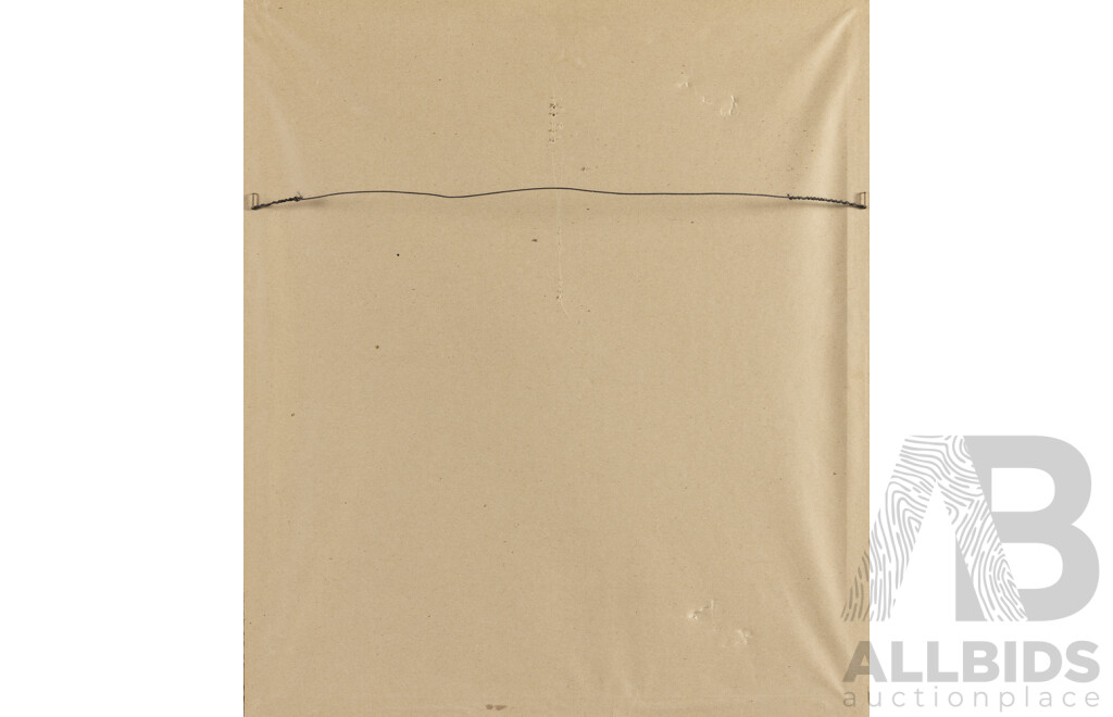 Artist Unknown, (20th Century, Indigenous-Australian), Jilamara, Original Acrylic on Canvas Board Panel, 61H x 53W cm (frame)