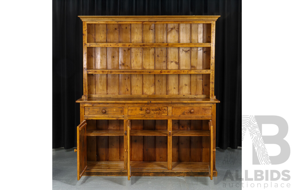 Village Green Two Piece Buffet Bookcase