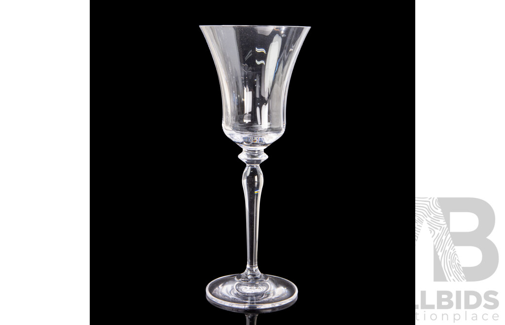 Collection of Eight Jamestown Wine Flutes by Mikasa