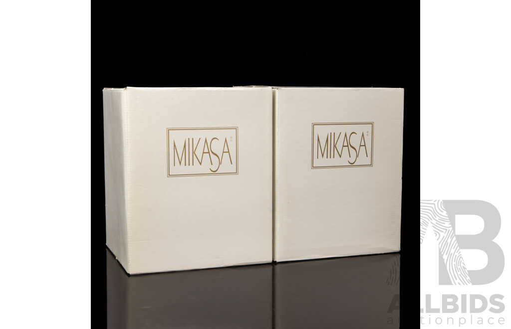 Collection of Eight Jamestown Wine Flutes by Mikasa
