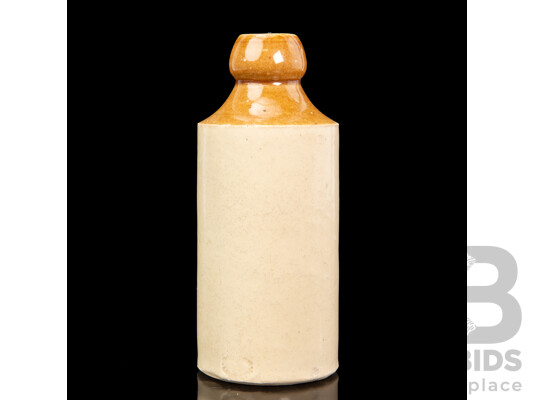 Antique E.P Shaw & Co Two Tone Stoneware Bottle