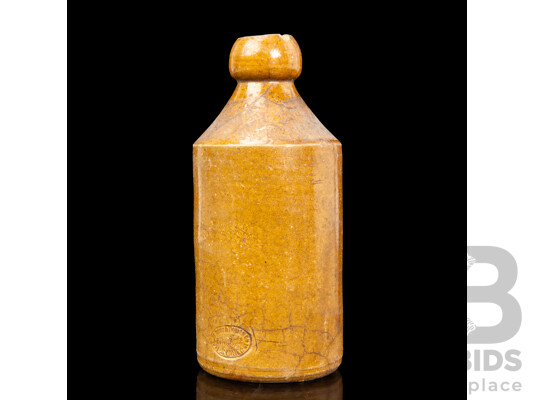 Antique Henfrey & Co Stoneware Ginger Beer Bottle