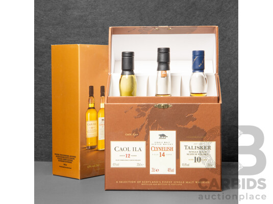 1660630 · Boxed Collection of Three Various Single Malt Scotch Whiskys