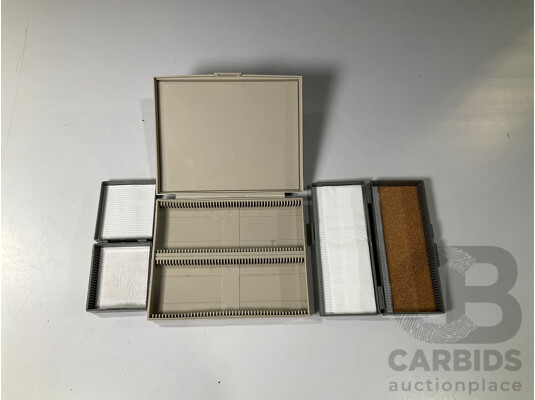 1661366 · Large Collection of Microscope Slide Containers