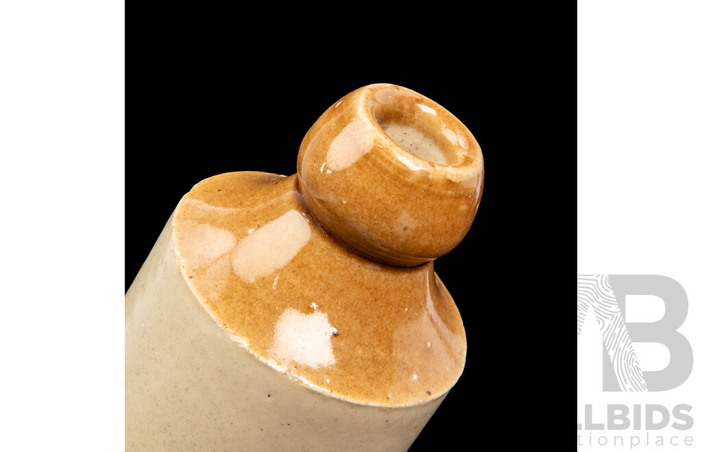 Antique E.P Shaw & Co Two Tone Stoneware Bottle