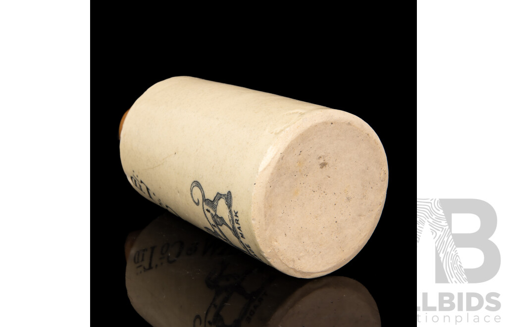 Antique E.P Shaw & Co Two Tone Stoneware Bottle